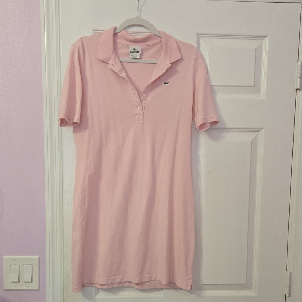 Lacoste Light Pink Polo Dress